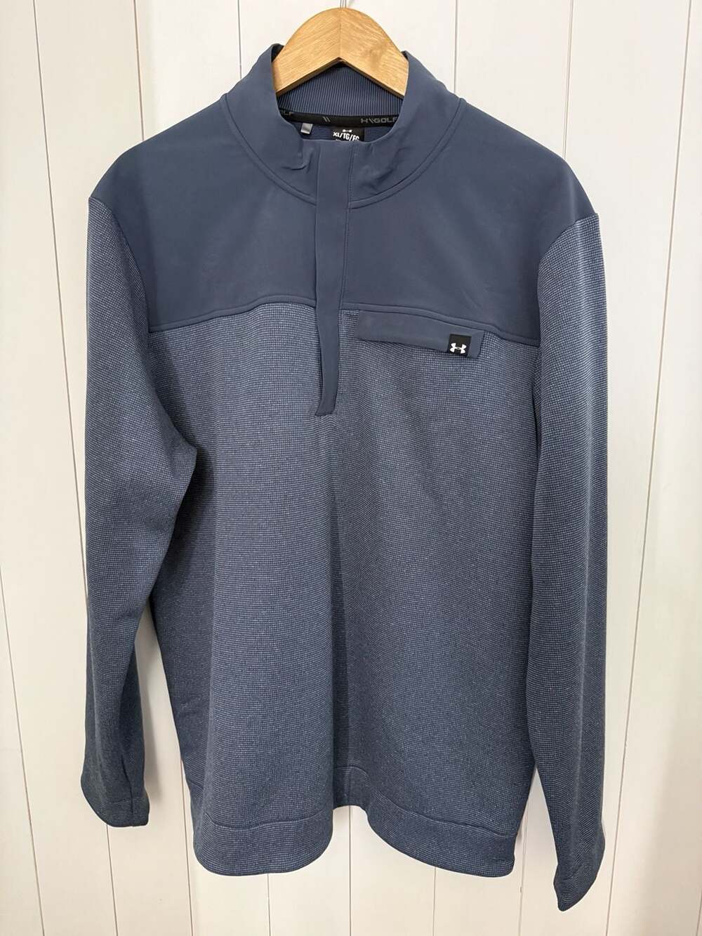 Under Armour UA Golf Storm SweaterFleece 1/2 Zip Pullover Men's XL Blue